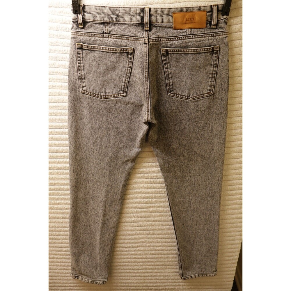 AMI Paris Faded Grey Acid Wash Denim Jeans Mens Size 31 NWOT 100% Cotton Luxury - Picture 2 of 15